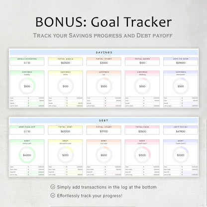 Budget Tracker™ for Excel & Google Sheets (all currencies)
